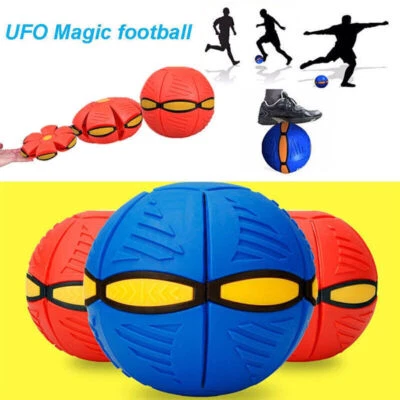 KS BALANCE Flying Flat Throw Disc Ball UFO Phlat Football Deformable Flying Saucer Frisbee