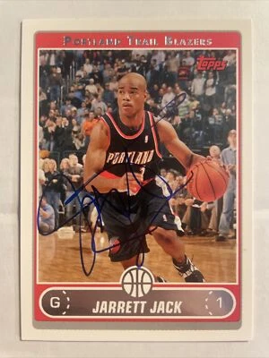 2006 Topps Jarrett Jack Autographed Card #214 In Person Trail Blazers CB357 - Image 1 of 2