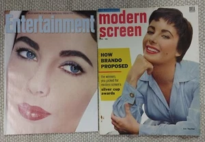 Liz Taylor Magazines 2011 Entertainment Weekly Tribute + Feb 1955 Modern Screen - Picture 1 of 4