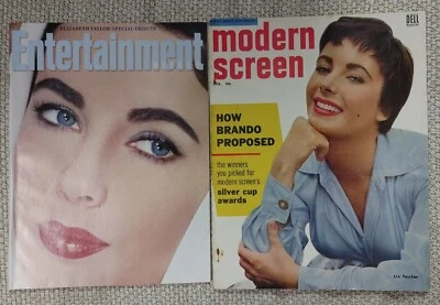 Liz Taylor Magazines 2011 Entertainment Weekly Tribute + Feb 1955 Modern Screen - Image 1 of 4