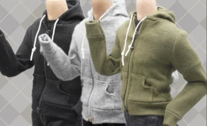1/6 Scale Male Figure Body Clothes Casual Hoodies 3 Colors F 12 Figure Action - Picture 1 of 8