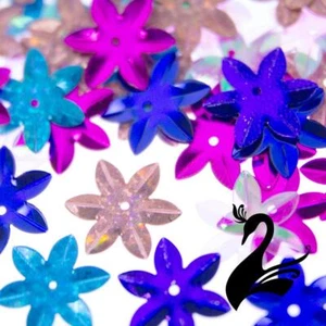 Sequin Shapes - Star Flower 12mm Style 13363 (Price per 50g) - Sewing Craft DIY - Picture 1 of 7