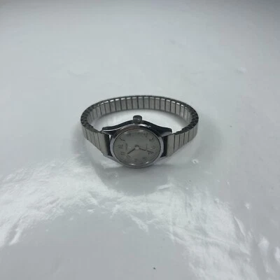 Женские часы E Phasar серебристые P S1 Y480 0240 эластичные ретро нержавеющая сталь непроверенные - Изображение 1 из 4