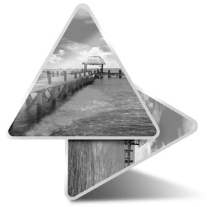 2 x Dreieck Aufkleber 10 cm - BW - Cancun Beach Resort Mexiko #38852 - Bild 1 von 9