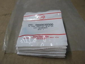 NIB 10PCS MOLEX  08606230500  SC CONN (MMPC+ZR) BFIB 1PC FIBER OPTICS CONN P9683 - Afbeelding 1 van 2