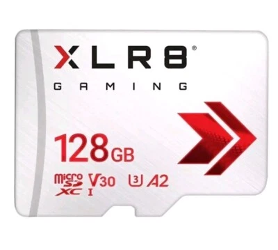 PNY XLR8 128GB Gaming A2 Class 10 U3 V30 MicroSDXC Flash Memory Card - Image 1 of 3