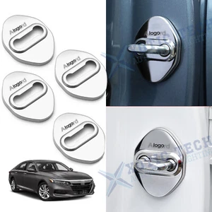 4x Chrome Door Lock Antirust Protection Cover Trims For Honda Accord 2007-2023 - Picture 1 of 11