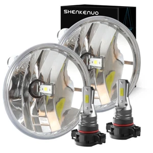 For GMC Sierra 1500 2014 2015 2500 3500 2015-2018 LED Fog Lights Lamps Pair - Picture 1 of 13