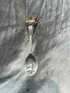 Vintage Hershey’s Cocoa World Hershey PA Pewter Souvenir Spoon 4" - Picture 1 of 11