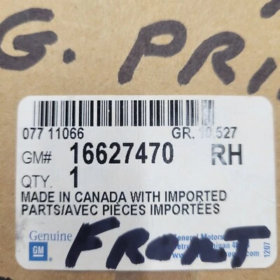 1992-1996 Pontiac Grand Prix Front R.H. Door Handle G.M.#16627470 - Image 1 of 4