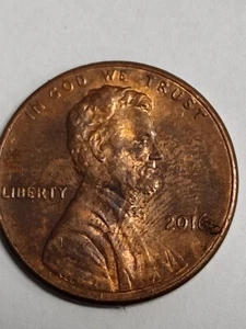 2016 No Mint Lincoln Penny with Reverse Die Chip/Crack Error - Picture 1 of 3