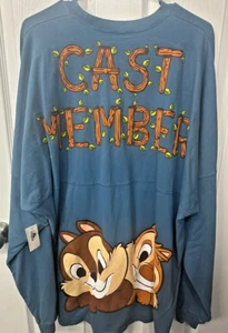 !Brand New Disney Parks Spirit Jersey CAST MEMBER Chip & Dale Size 2X XXL - Picture 1 of 2
