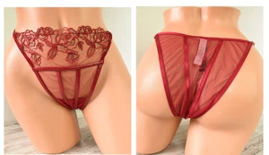 Victoria's Secret XLARGE *SEHR SEXY* MIDNIGHT AFFAIR STICKEREI BRASILIANISCH *rot* - Bild 1 von 11