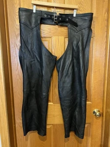 Chapas de cuero para motocicleta CO548 Biker Gear Inc talla XXL 2XL - Imagen 1 de 4