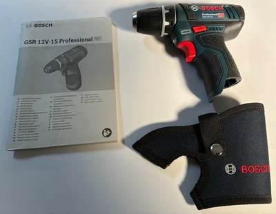 Bosch GSR 12V-15 --12 Volt--Professional--Akku-Bohrschrauber mit Holster  -- NEU - Bild 1 von 4