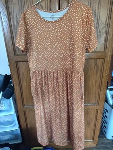 Tickled Teal Women's Polka Dot Dress with Pockets Size Small - Picture 1 of 2