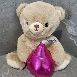 Oso de San Valentín Hershey Juguete de Peluche Animal Besos Kawaii Chocolate Usado en Excelente Condición - Imagen 1 de 7