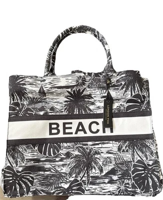 Bolso de Mano London Fog Beach "Playa" Verano Lona Nuevo con Etiquetas Envío Gratuito Foto 1 de 4