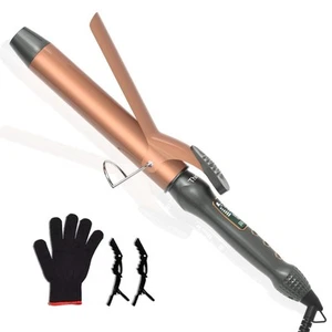 1 1/2 Inch Large Curling Iron with 1.5 Inch Ceramic Tourmaline Barrel, 15 Tem... - Picture 1 of 8