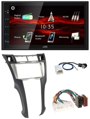 JVC USB Bluetooth MP3 DAB 2DIN Autoradio für Toyota Yaris (2007-2011) - Bild 1 von 4