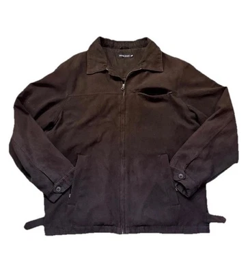 Classic vintage David Jones suede jacket Mens XXL brown Zip Up Excellent - Image 1 of 4