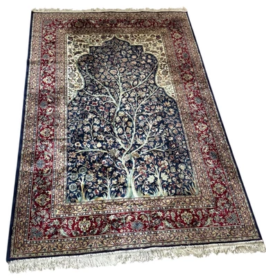 Morocco Rug Tree of Life Hand Knotted Traditional Handmade Earth Tone 7.5 x 5 FT - Image 1 of 4