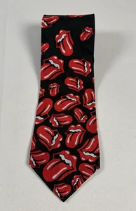 Vintage Rolling Stones fallende Zungen RM Style aus Brockum Krawatte Tie (1994) - Bild 1 von 6