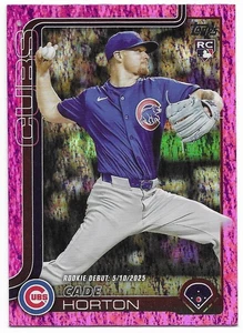 2025 Topps Update Pink Holo Foil Parallel Cade Horton RD (#US214) Cubs RC SP - Picture 1 of 2