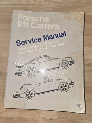Porsche 911 Carrera 1984 1985 1986 1987 1988 1989 manual de reparación de servicio P989 Foto 1 de 2
