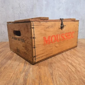 Moussec Vintage Wooden Baby Bottle Crate Wooden Storage Box Display Prop Retro - Picture 1 of 19