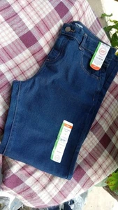 Wonder Nation Straight Adjustable Waist Blu Jeans Girls Size 10 Plus - Picture 1 of 6