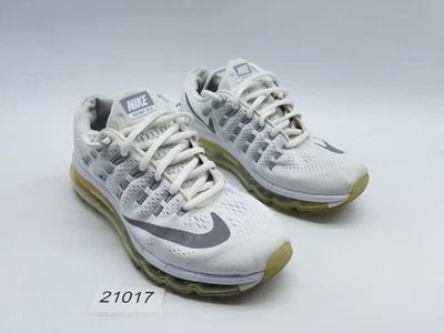 Nike Air Max 2016 (GS) para niños talla 4Y zapatos para correr blancos plateados Foto 1 de 4