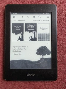 Amazon Kindle Paperwhite 1,EY21, schwarz 6" Ereader *SEHR SCHLECHTER ZUSTAND* (259) - Bild 1 von 13