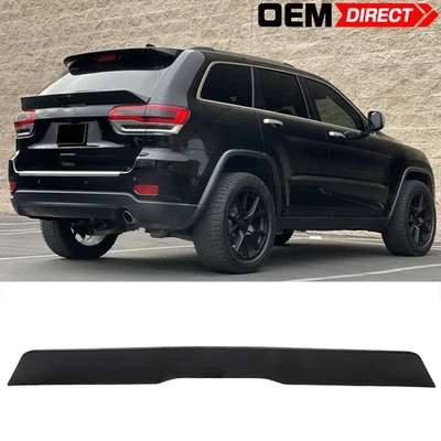 For 14-22 Jeep Grand Cherokee Duckbill Rear Trunk Middle Spoiler Lid Matte Black - Image 1 of 4