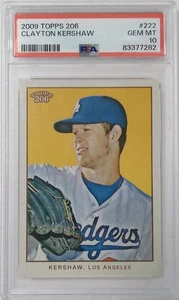 2009 Topps 206 Clayton Kershaw #222 PSA 10 L.A. Dodgers ⚾ 🔥 ⚾ 🔥 ⚾ 🔥 ⚾ - Picture 1 of 2