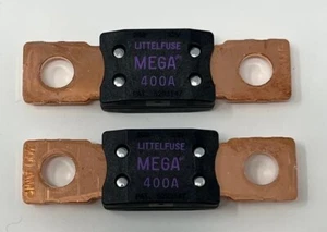 Fusible atornillado Littelfuse 0298400 MEGA 400A retardo de tiempo serie 32V 298, paquete de 2 - Imagen 1 de 3