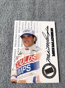 mike mclaughlin 1999 press pass signings nascar auto goulds pumps #NNO 361/475 - Picture 1 of 2