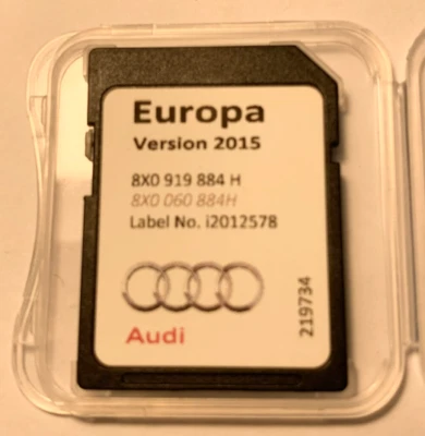 Genuine Audi A1 A6 A7 Q3 RMC Maps Sat Nav SD Card 2015 8X0919884H - Image 1 of 4