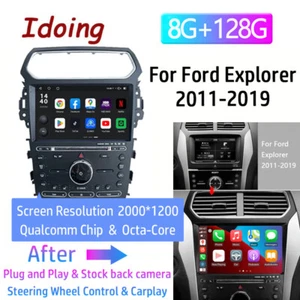 Android Car Radio Stereo For Ford Explorer 2011-2020 Auto Carplay GPS Navi - Picture 1 of 22