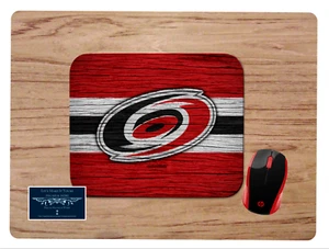 CAROLINA HURRICANES WOOD-GRAIN PATTERN DESK MAT MOUSE PAD HOME OFFICE GIFT NHL  - Picture 1 of 1