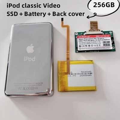 Silver 256GB ZIF/CE For ipod classic video Replace MK3008GAH MK8010GAH MK1634GAL - Image 1 of 3