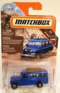 2019 MATCHBOX OFF-ROAD ‘65 LAND ROVER GEN II Blue with Roof Luggage BRAND NEW - Picture 1 of 5