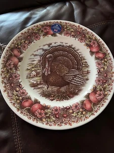 New ROYAL STAFFORD THANKSGIVING TURKEY 11” DINNER PLATE - Picture 1 of 3