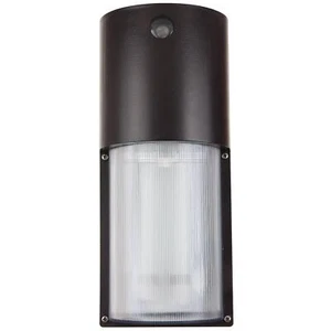 2LT Rounded Tall Pack Outdoor Security Light w/ Photocontrol, 13W, Bronze Powder - Picture 1 of 2