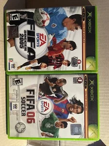FIFA Soccer 2005 & 2006 (Microsoft Xbox, 2004) Used Very Good Condition - Picture 1 of 5