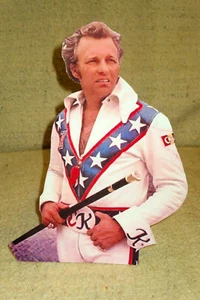 Evel Knievel Motorcycle Daredevil Tabletop Display Standee 10" Tall - Picture 1 of 2