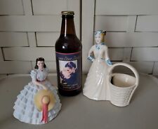 GONE WITH THE WIND 3 PIECE BUNDLE FIGURINE POTTERY BEER BOTTLE