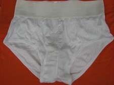 Vintage underwear white Haband Healthrite fly front XL jock brief wide waistband