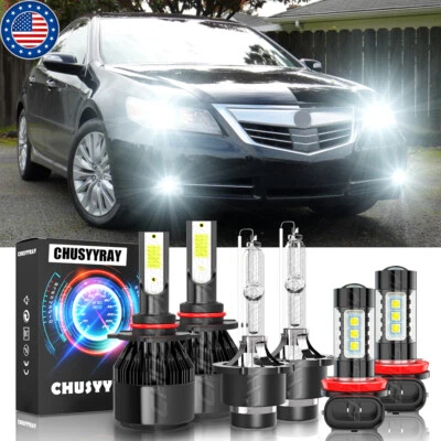 Para Para Acura RL 2005-2009 2010 2011 2012 LED HID faro Hi/Lo haz+luz antiniebla Foto 1 de 4