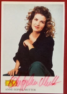 Anne-Sophie Mutter 1963- violinist autograph signed 4"x6" photo - Picture 1 of 1